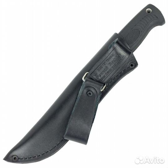 2456 Нож разделочный Кизляр Речной эластрон черный