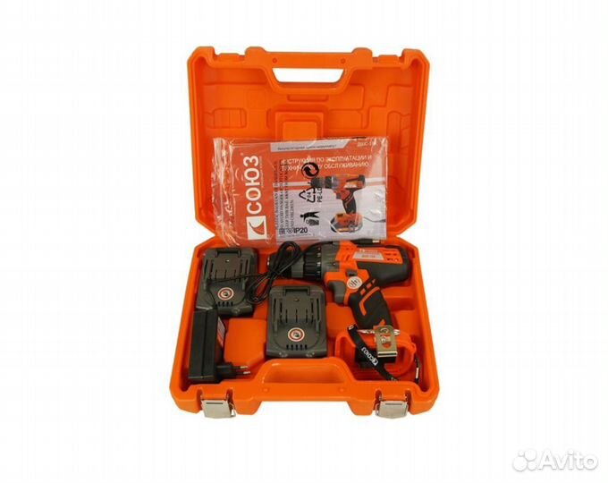 Аккумуляторная дрель-шуруповерт Союз дшс-18К