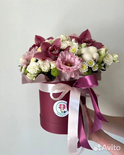 Бокс с орхидеями