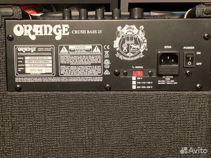 Комбоусилитель для бас гитары Orange Crush Bass 25