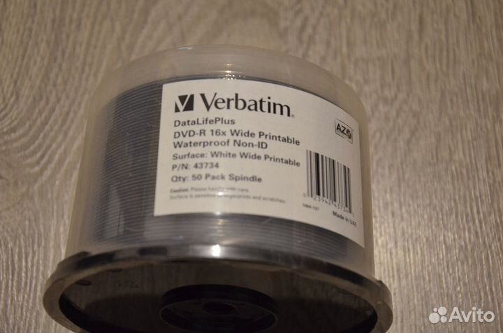 DVD-R Verbatim Printable Waterproof (водостойкие)