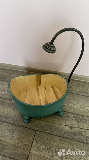 Ванная деревянная для фотосъемки