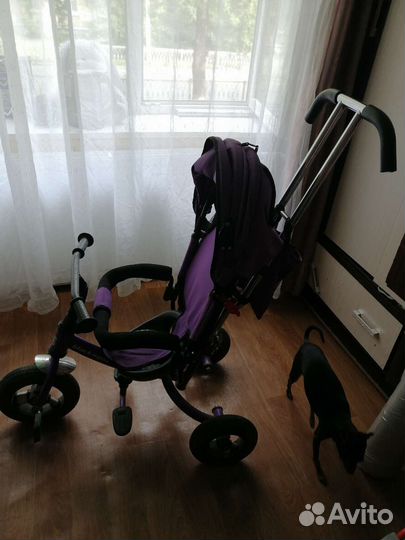 Детский велосипед с ручкой бу