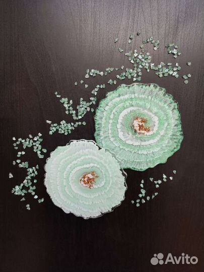 Подстаканники из эпоксидной смолы