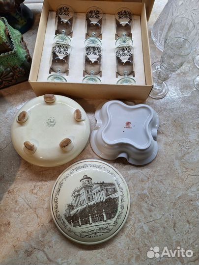 Посуда,шкатулки,графины СССР
