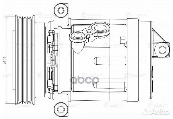 Компрессор кондиционера chevrolet/opel
