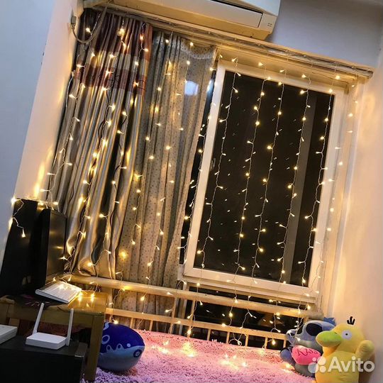 Гирлянда светодиодная штора