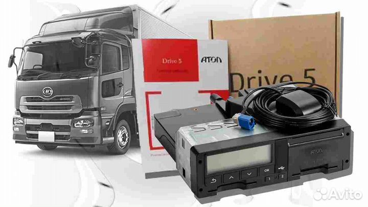 Тахограф Атол Драйв.С блоком скзи