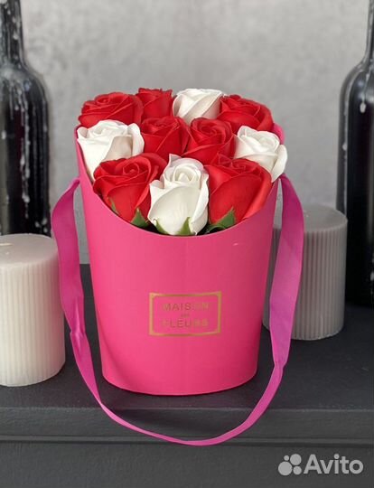 Букет из мыльных роз на день учителя