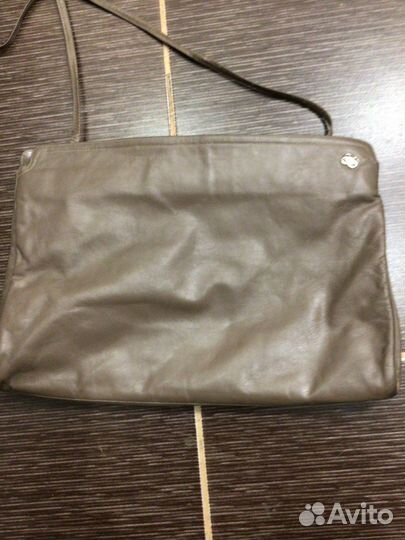Сумка клатч натуральная кожа бу