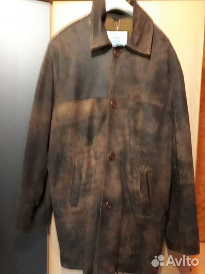 Куртка кожаная мужская 54размер турция б/у в отлич