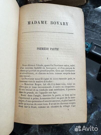 Антикварная крига madam Bovary