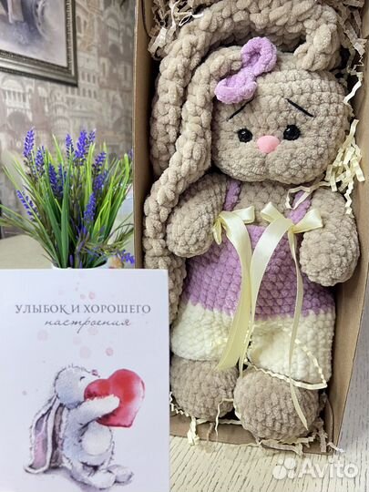 Мягкая игрушка заяц
