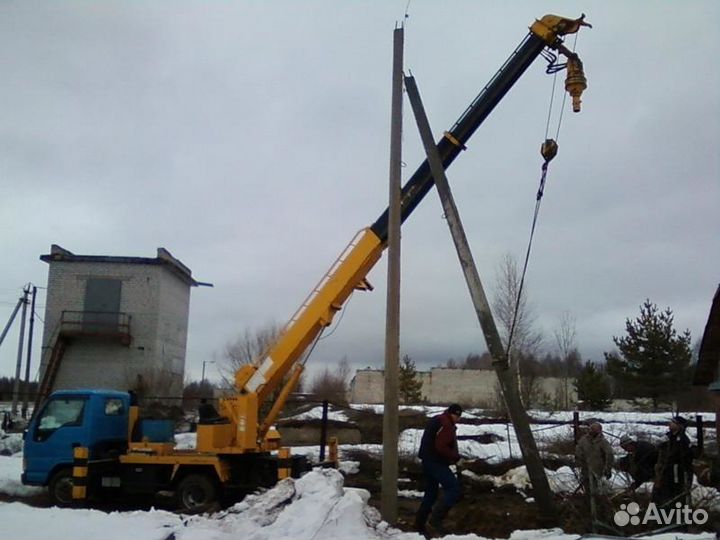 Услуги ямобура. автовышка