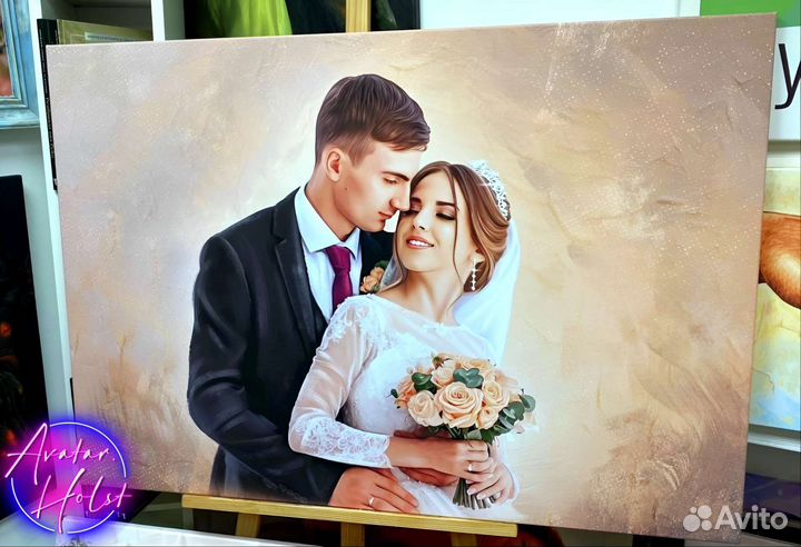 Портрет по фото на холсте Хабаровск