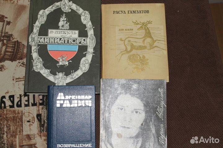 Книги: Пушкин, Достоевский,Окуджава и др