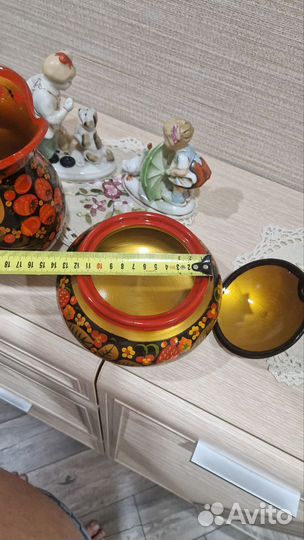 Сухарница-конфетница хохлома