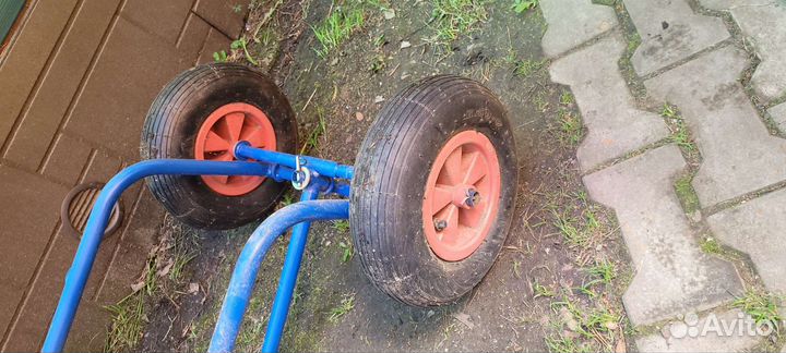 Тележка для надувной лодки + трансевые колёса
