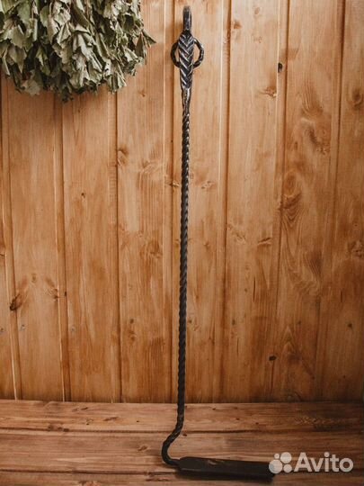 Кованый каминный набор (кочерга,совок,щетка) набор