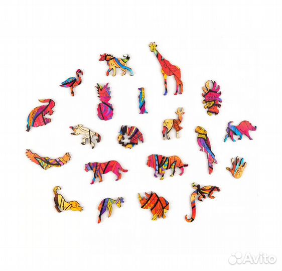 Фигурный пазл Unidragon, Таинственный Лев, размер