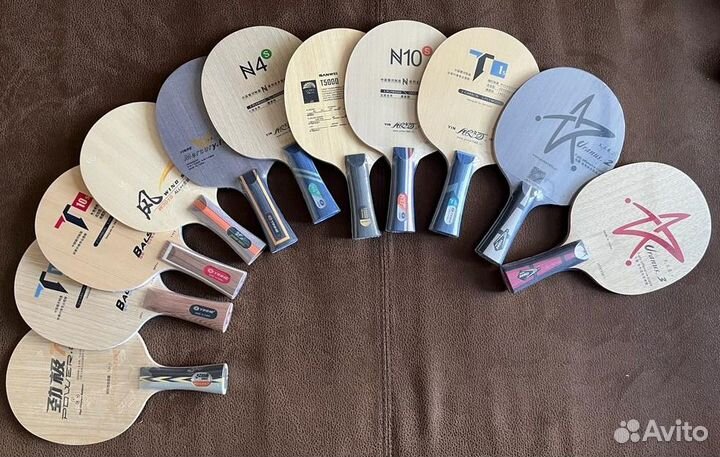 Накладки и основания для настольного тенниса