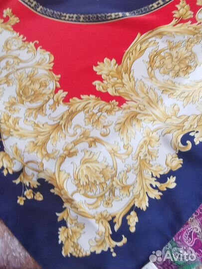 Шикарный винтажный платок италия