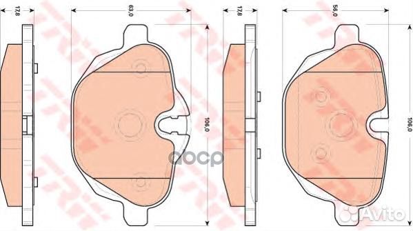 Колодки тормозные GDB1840 TRW