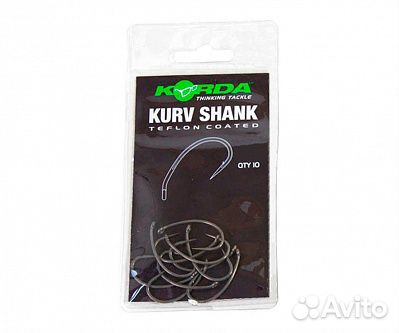 Крючок korda Kurv Shank №4 с бородкой 10шт