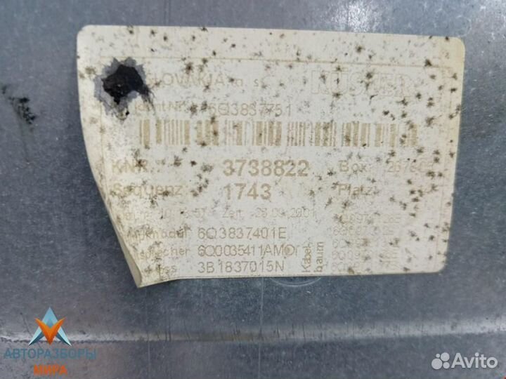 Стеклоподъемник передний левый Volkswagen Polo 3