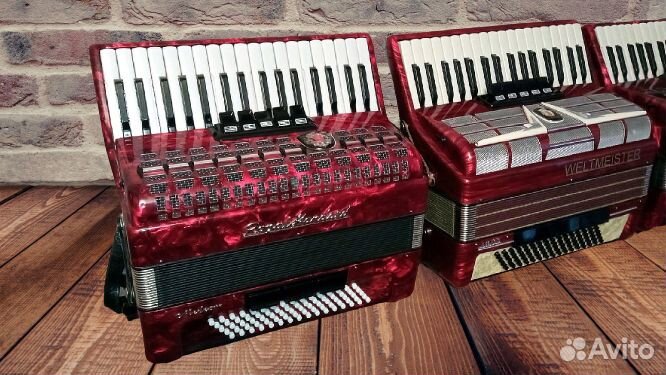 Аккордеон немецкий 3/4, 7/8, 4/4 Weltmeister