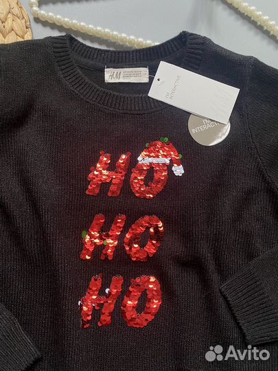 Свитер новогодний детский H&M 146-152