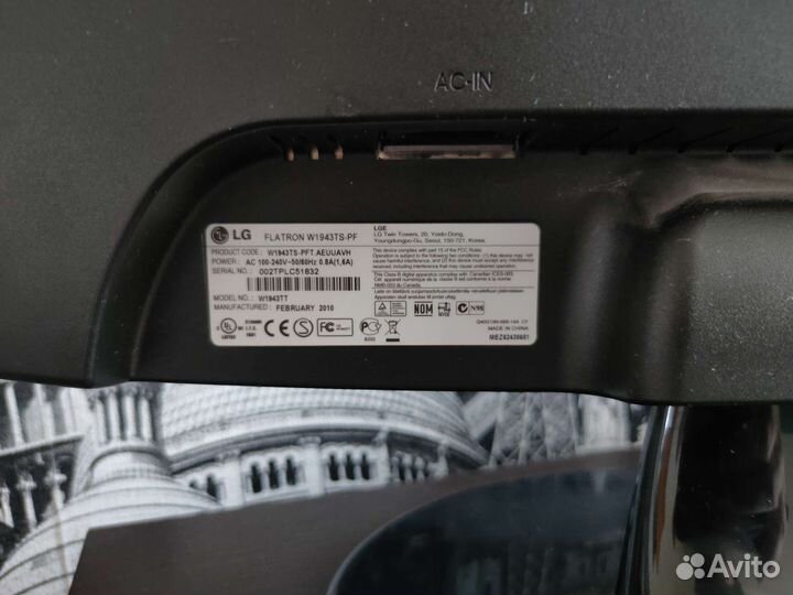 Монитор LG flatron w1943ts-pf