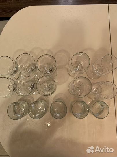 Стеклянные фужеры, стаканы Икеа