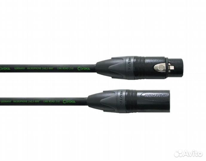 Микрофонный кабель Cordial CRM 20 FM-black