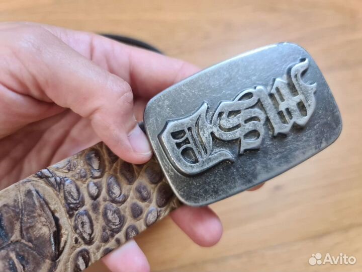 Кожаный ремень пояс оригинал Mustang