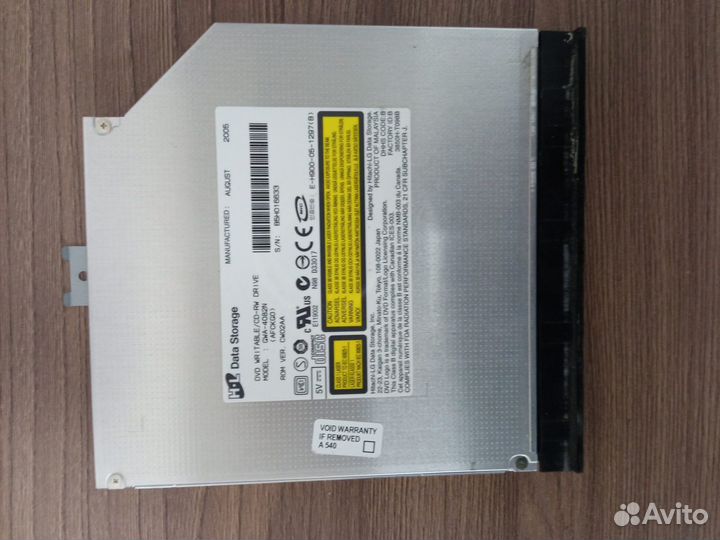 Привод оптических дисков dvdrw IDE Hitachi-LG GWA