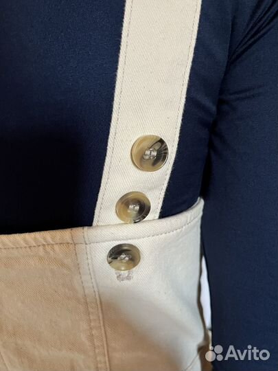 Комбинезон бежевый джинсовый