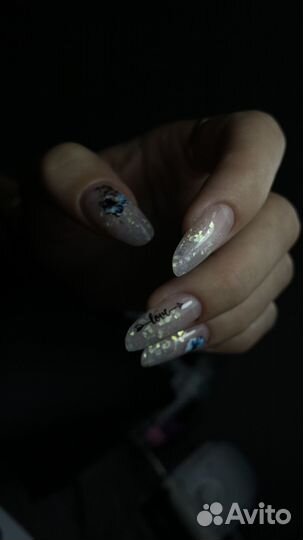 Маникюр наращивание ногтей