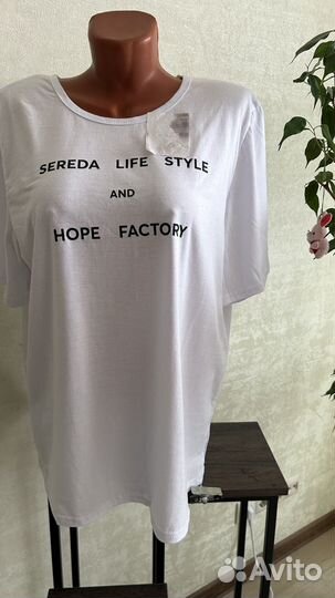 Футболка блузка женская большой размер