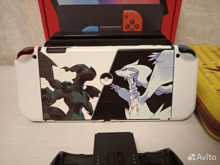 Nintendo Switch Oled, полный комплект с чехлом