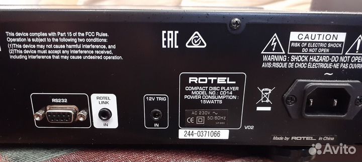 CD проигрыватель Rotel 14
