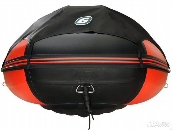 Лодка пвх Gladiator E350 PRO красно/черный