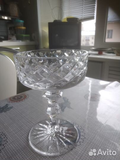 Вазочка для варенья хрустальная СССР