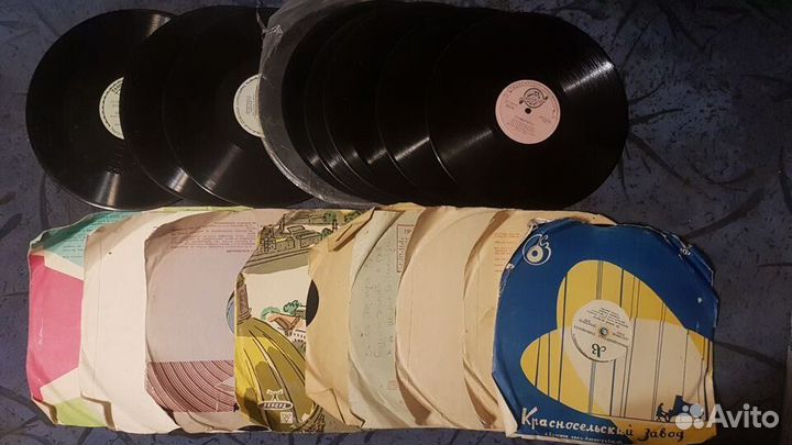 Пластинки для граммофона и проигрывателя