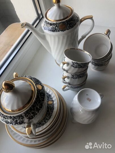 Сервиз кофейный Рижский костяной фарфор