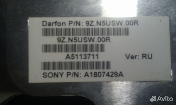 Клавиатура для нетбук sony