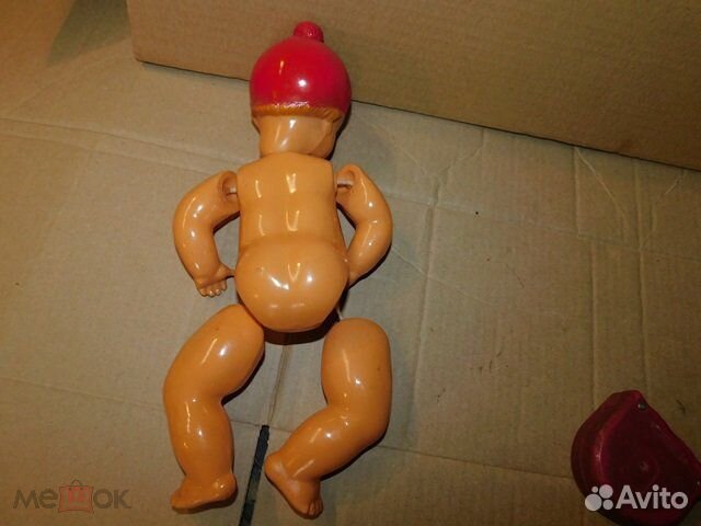 Большая кукла мальчик-пупс целлулоид СССР