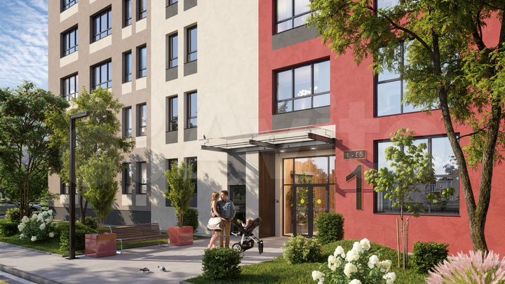 1-к. квартира, 44,9 м², 5/5 эт.