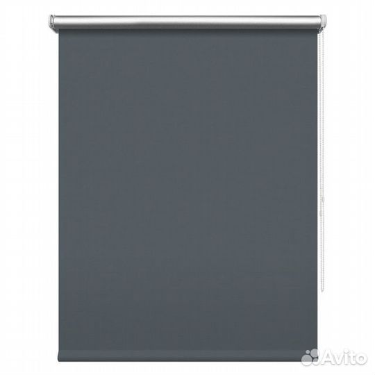 Штора рулонная уют Сильвер blackout 140х175см граф