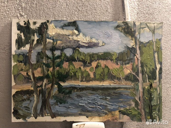 Картина Озеро - 20,5х30